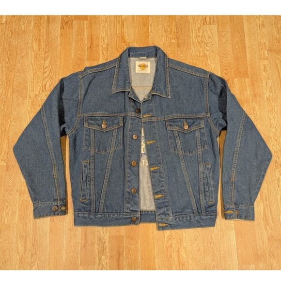 SAVE THE PLANET HARD ROCK CAFE SAVE THE PLANET BEIJING JEAN JACKET SIZE SMALL - Picture 2 of 10